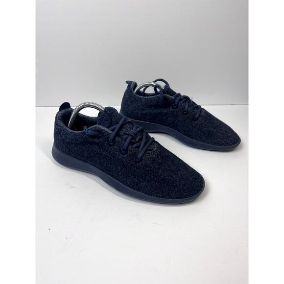 ALLBIRDS Womens W10 0619 NV1 Navy Blue Wool Lightweight Comfort Walking Shoe - Picture 1 of 12